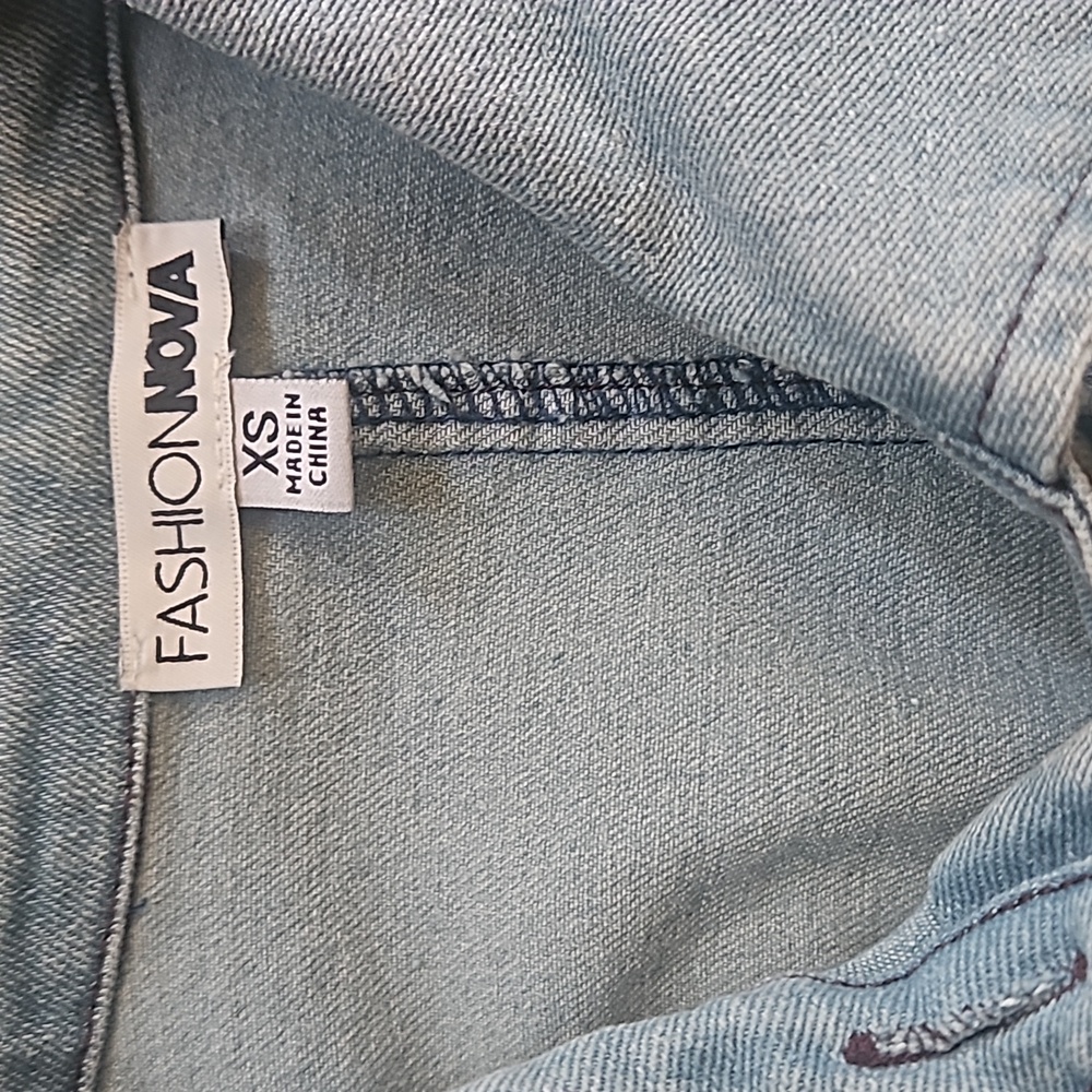 Fashion Nova Blue Denim Maxi Dress - Picture 5 of 6
